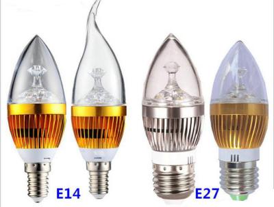 Cina Alto potere 190 di E14 E27 - chip di Epistar della lampadina della candela di 250lm LED con CE RoHS in vendita