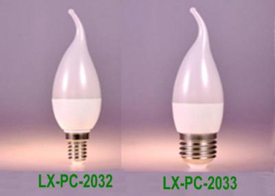 Cina Chip di Bridgelux della lampadina della candela di watt LED del risparmio energetico E14 3, corpo del PC in vendita