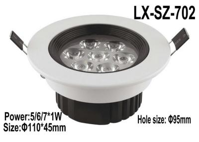 China 220V 6W Recessed LED Spotlight 300lm High Brightness For Office Lighting for sale