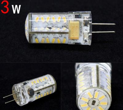 China 3W SMD 3014 G4 LED Bulb Replacement Warm White IP20 For Crystal Light for sale