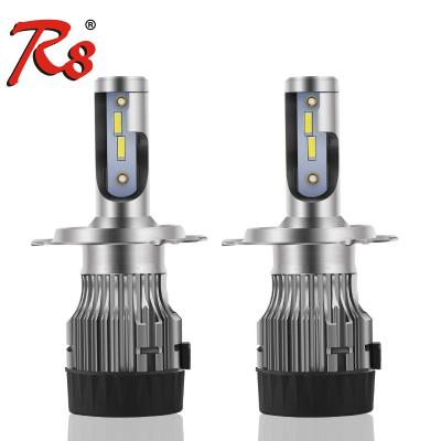 China Auto Car Headlight R8 Mini H1 H4 H13 9004 9007 881 H27 LED Lamp 72W 8000LM CSP Plug & Play LED Chips 6500K M3 F-3 White 125I for sale