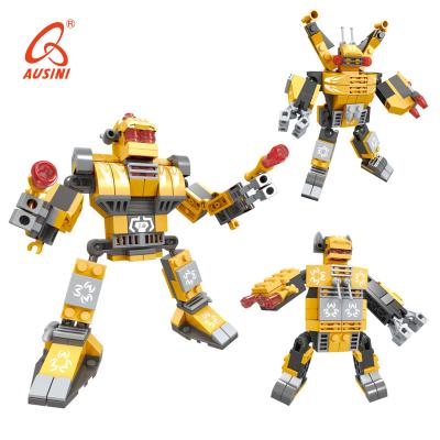 China AUSINI Bricks Toys DIY Robot Plastic Cheap Hero Eco-friendly Educational Building Block For Kids for sale