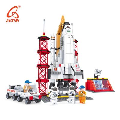 China AUSINI Eco-friendly Material Bricks Toys Space Plastic Cheap Educational Building Block For Kids for sale