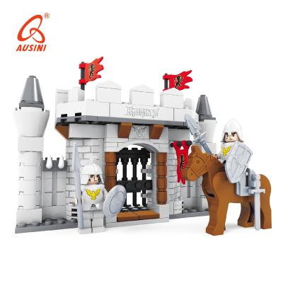 China AUSINI Series 174pcs City Pirate Building Blocks Eco-friendly Plastic Block Toys For Kids Gift for sale