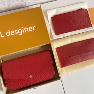 China Wholesale anti-theft L super level high quality brand purse mirror quality women wallet purse genuine leather famous brand for sale