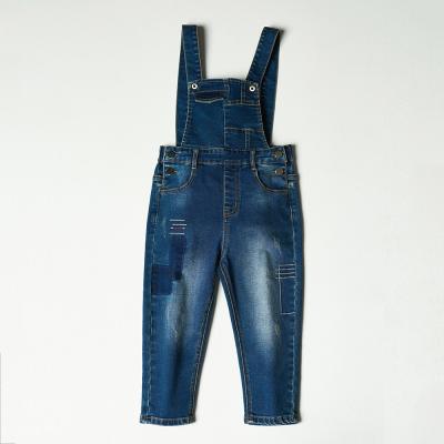 China Overall Casual Style Denim Kids Overalls Straight For Girls Jeans Jumpsuits Pants for sale