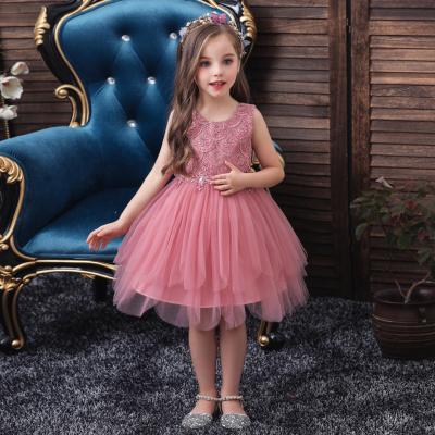 China Little/Tall Girls Halloween Birthday Party Bridesmaid Princess Sleeveless Drop Shipping Dress with Petticoat for sale