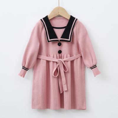 China Wholesale Autumn Spring Outfits Kids 2pcs Dressing Set Girls Sweater Outfit Teen Dress Anti-wrinkle for sale