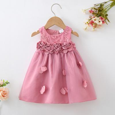 China Wholesale Anti-wrinkle Kids Princess Party Birthday Prom Dress Customize Colorful Puffy Flower Teen Girls Dress for sale