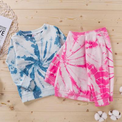 China New Fashion Anti-Shrink Tie-Dye Design Soft 100%cotton Boys Clothes Girls Hoodies Children Clothing Kids Sweater Shirt for sale