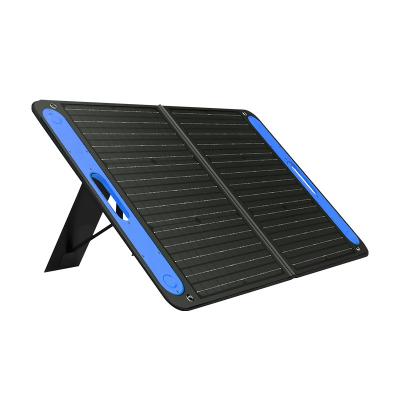 China 60W 100w 210mmx210mm Portable Collapsible Solar Panel Charger Kit Compatible With Power Station for sale