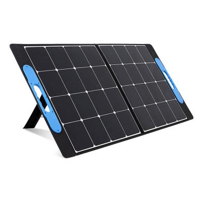 China 60w 100w Portable Mobile Folding Folding Solar Panel 210mmx210mm Outdoor Monocrystalline Silicon Solar Panel Camping for sale