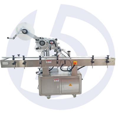 China BD420 Automatic Flat Round Plastic Adhesive Double Side Sticker Glass Bottle Food Square Labeling Machine for sale