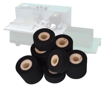 China Clear and complete printing with good adhesion black diameter 36mm height 16mm hot ink roller for sale