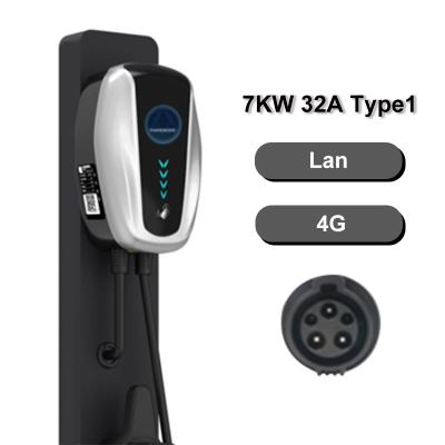 China 22kw Type - 2 EV Charger Station Wallbox Type - 2 AC Mode 3 22kw Electric Car Charging Station Wall Mounted for sale