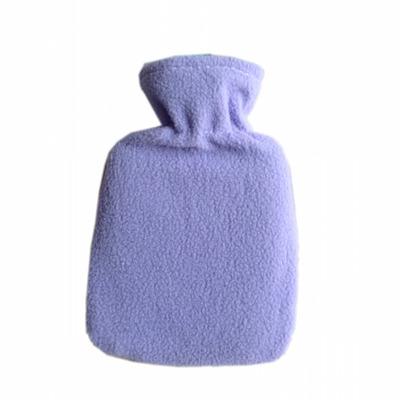 China Comfort Elastic Breathable Hand Warm Water Bag Fleece Cover Silicone Rubber Bottle Customs Salon Customs Rubber Hot Water Bag for sale