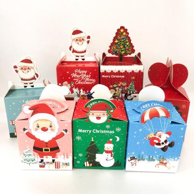 China Christmas Apple Gift Paper Box Fancy Design Disposable Gift Packaging Box Wholesale for sale