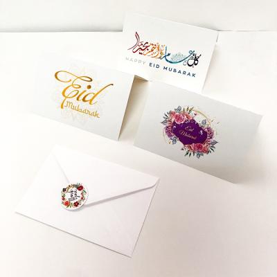 China Holy Eid al Fitr Small Greeting Card Europe Thanksgiving Friendship Card Blessing Creative Fresh Card for sale