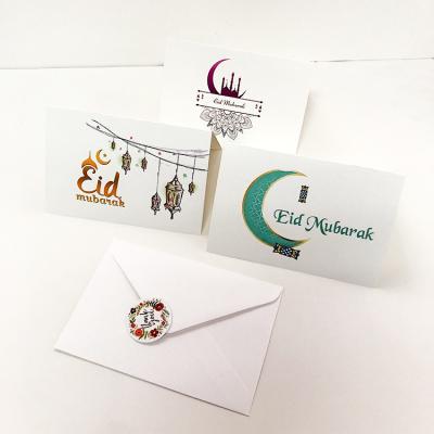 China Europe Greeting Card 6pcs Eid Mubarak Invitation Cards Church Ramadan Kareem Decorations Islamic Muslim Al-Fitr Eid Decor 2023 for sale