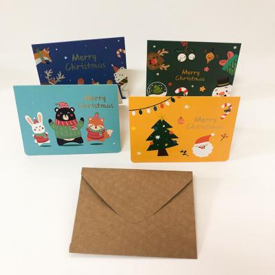 China Europe One Whole Set Pack Cheap Price Custom Design Holiday Birthday Valentine's Day Greeting Cards Christmas Gift Greeting Card Printing for sale