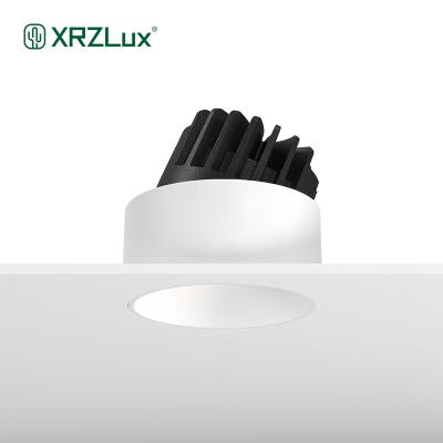 China XrzLux Modern 8W 10W 15W Trimless Led Downlights Adjustable Angle Anti Glare Recessed Ceiling Spot Lights Indoor High End Downlight for sale