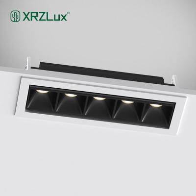 China XRZLux Modern New Arrival 9W 15W 30W Adjustable Rectangular Recessed Grill Lights Aluminum Led Ceiling Lamp Decoration Home Lighting for sale