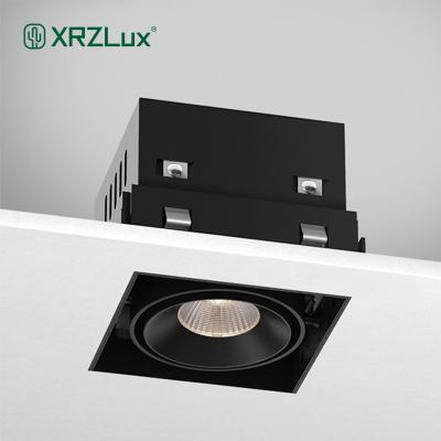 China Modern XRZLux Led Ceiling Grill Downlight 15/18/25W Recessed Adjustable Trimless Ceiling Lamp Spotlights For Indoor Lighting for sale