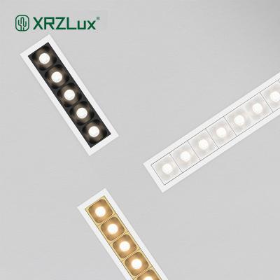 China XrzLux Modern Ra90 Led Recessed Downlight 12W 24W COB Ceiling Lights Aluminum Anti-glare Led Strip Lamp Indoor Lighting for sale