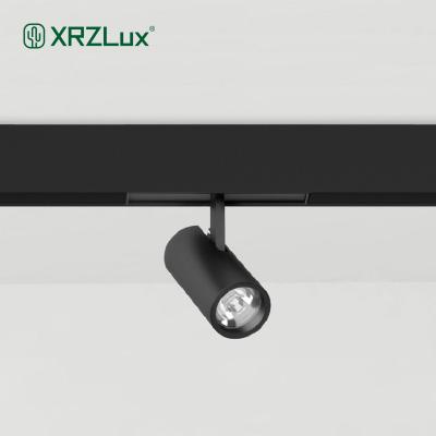 China XrzLux 8W Track Light Minimalist Magnetic Surface Mounted Adjustable LED Spotlight Recessed Aluminum Linear Light For Hotel Showroom for sale