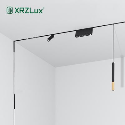 China Minimalist XrzLux 1M Magnetic Led Light Track Light DC24V Aluminum Led Ceiling Spotlight For Shop Showroom Home Lighting for sale