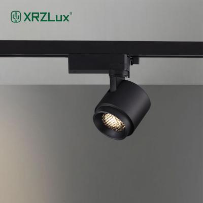 China XrzLux 10W Minimalist COB Led Track Light 360 Degree Adjustable Angle Led Ceiling Light Spot Track Lighting For Home Decorative for sale