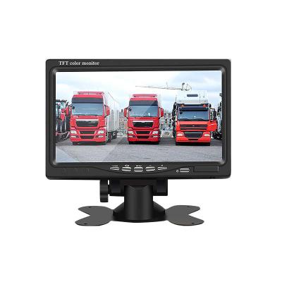 China Car Truck Bus Taxi Forklift 7 Inch Car Monitor HD Display Screen Display With Remote Control for sale