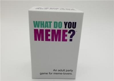 China Easy Playing What Do You Meme Card Games For Large Groups 16.5×11.5×7.5cm for sale