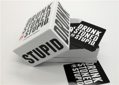 China Professional Playing Cards Drunk Stoned Or Stupid Cards Game For 6 Player for sale