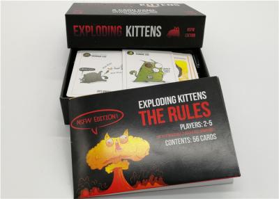 China Black Color Exploding Kittens Expansion Deck , Exploding Kittens For Adults for sale