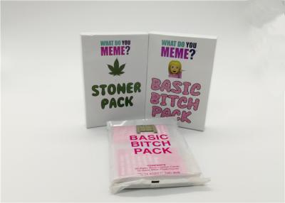 China Fashionable Expansion Pack What Do You Meme Card Game With Different Size for sale