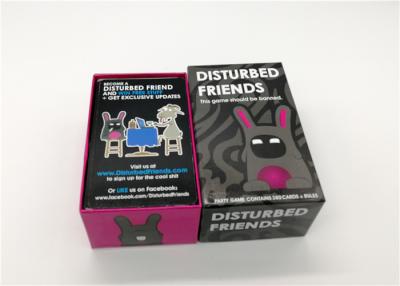 China 4-10 Player Custom Design Playing Cards , Disturbed Friends Board Game for sale