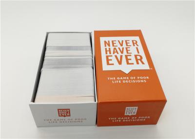 China Portable Personalized Playing Cards / Never Have I Ever Expansion Pack for sale