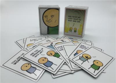 China Personalized Playing Cards , Joking Hazard Blank Cards Easy Operation for sale