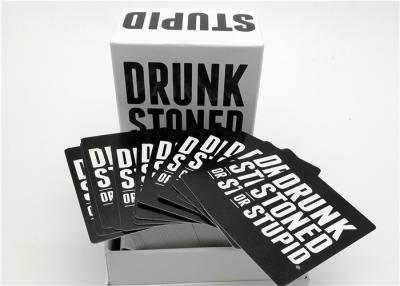 China Social Party Game Card Drunk Stoned Or Stupid Cards Easy Playing 13*10.3*7.8cm for sale