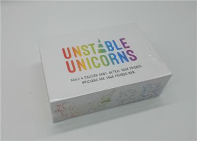 China Juegos de tarjeta inestables populares del partido de la diversión de los unicornios para que adultos jueguen en venta