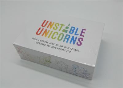 China Unstable Unicorns New Playing Cards , Unique Playing Cards 30 - 45 Minutes Playtime for sale