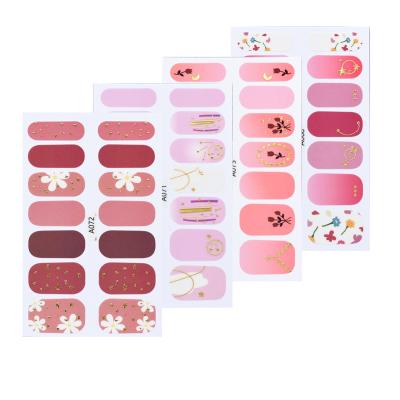 China Wholesale Waterproof+Eco-friendly Non-Toxic Nail Stickers Environmental Friendly Nail Polish Stickers Butterfly/Flower Korean Nail Stickers for sale