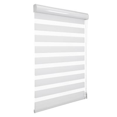 China Factory Wholesale Easy Clean Double Layer Motorized Roller Blind Shades Zebra Blinds for sale