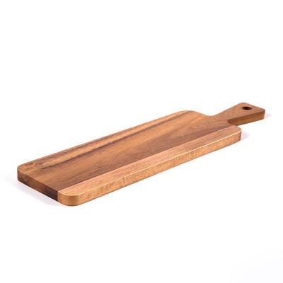 China Natural Small Acacia Cheese Pizza Stored Wooden Bread Board for sale