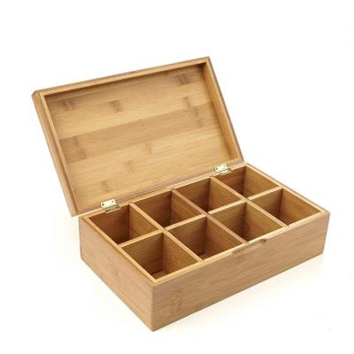 China Universal Bamboo Freshness Storage Tea Organizer Green Tea Packing Box for sale