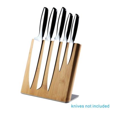 China Durable Strong And Sturdy Anti-Slip Base Knife Block Bamboo for sale