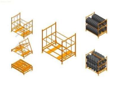 China Heavy Duty Stacking Metal Truck Tire pallet storage racks for Warehouse for sale