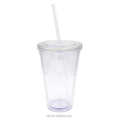 China Various Shapes And Sizes Plastic Tumbler Cup With Straw And Lid,PP Plastic Type And Disposable Plastic Material for sale