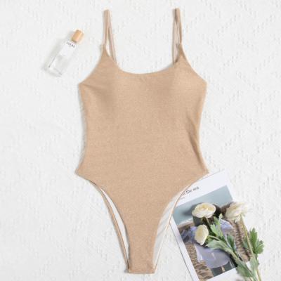 China Monki New Arrivals Breathable Floral Sparkle Swimwear Thong One Piece Ladies for sale